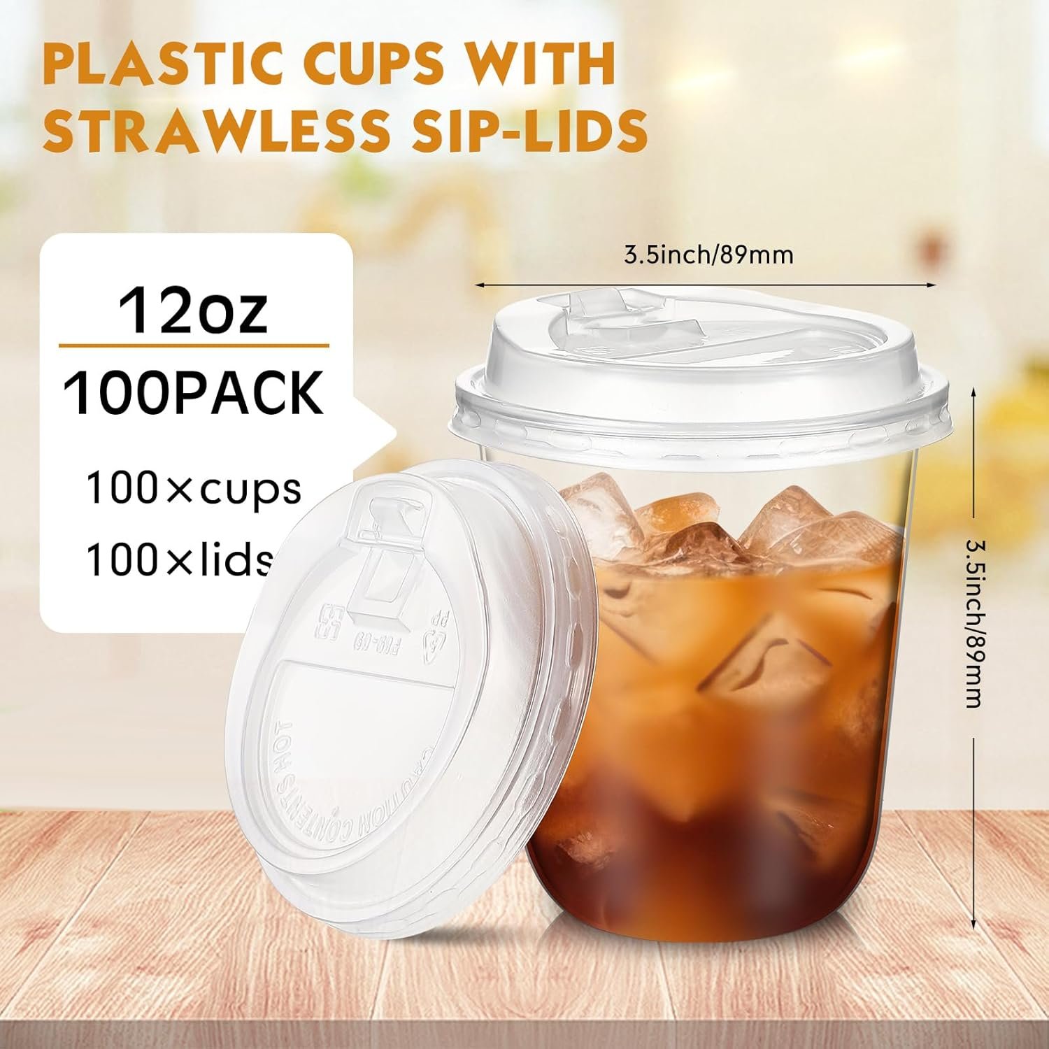 Saját Márkás 100 Szett 12 oz Átlátszó Műanyag Fedeles Eldobható Poharak Egyedi Logóval Tartós Jeges Kávé Smoothie Hideg Italokhoz Gyártótól Saját Márkás 100 Szett 12 oz Átlátszó Műanyag Fedeles Eldobható Poharak Egyedi Logóval Tartós Jeges Kávé Smoothie Hideg Italokhoz Gyártótól