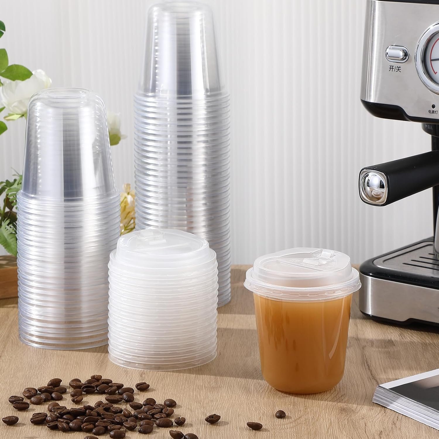 Saját Márkás 100 Szett 12 oz Átlátszó Műanyag Fedeles Eldobható Poharak Egyedi Logóval Tartós Jeges Kávé Smoothie Hideg Italokhoz Gyártótól Saját Márkás 100 Szett 12 oz Átlátszó Műanyag Fedeles Eldobható Poharak Egyedi Logóval Tartós Jeges Kávé Smoothie Hideg Italokhoz Gyártótól