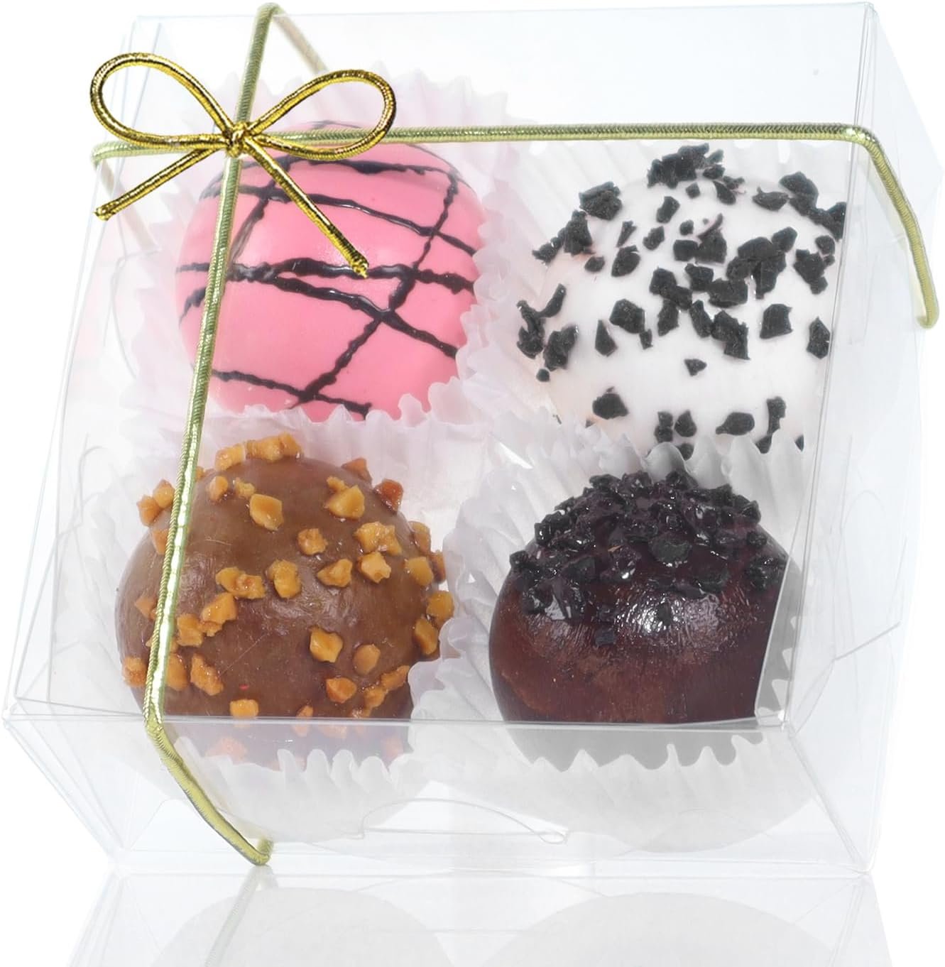 Saját Márkás Átlátszó Kekszdobozok 3.3x3.3x1.5inch 50 db Ékszer Kézműves Oreo Szappan Macaron Csokoládé Fánk Brownie Esküvői Ajándékok Csomagolásához Egyedi Logóval Gyártótól