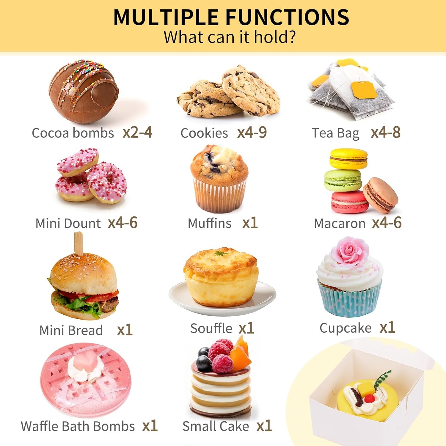 Saját Márkás Fehér Ablakos Süteménydobozok 24 db 10x10x6 cm Kis Matricás Pékdoboz Egyedi Logóval Kekszekhez Édességekhez Csokis Eprekhez Mini Tortákhoz Gyártótól