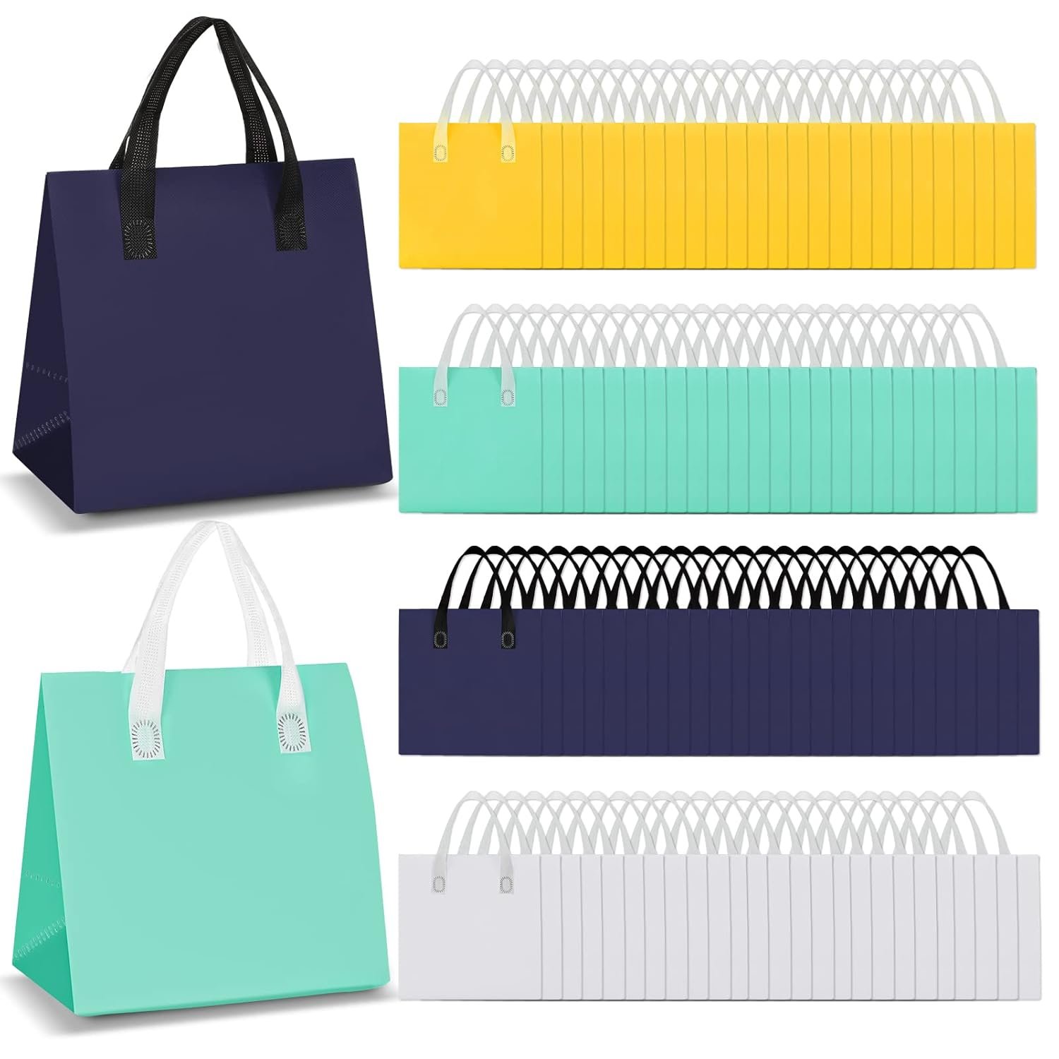 Egyedi Logó 100 db Hőszigetelt Elviteli Táska Nagy Tételben 24 x 15 x 24 cm Kávé Tejtea Meleg Hideg Étel Szállítási Hűtőtáska Catering Étterem Élelmiszer Piknik Saját Márkás Gyártó