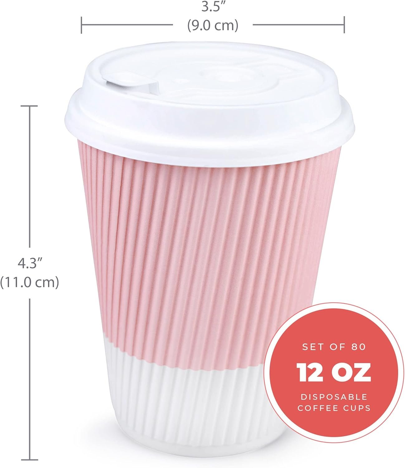 Saját Márkás eldobható kávéspoharak 12 oz (80 db készlet) egyedi logóval szivárgásgátló újrabezárható tetős papír utazópoharak hőálló ujjvédő megbízható Gyártótól