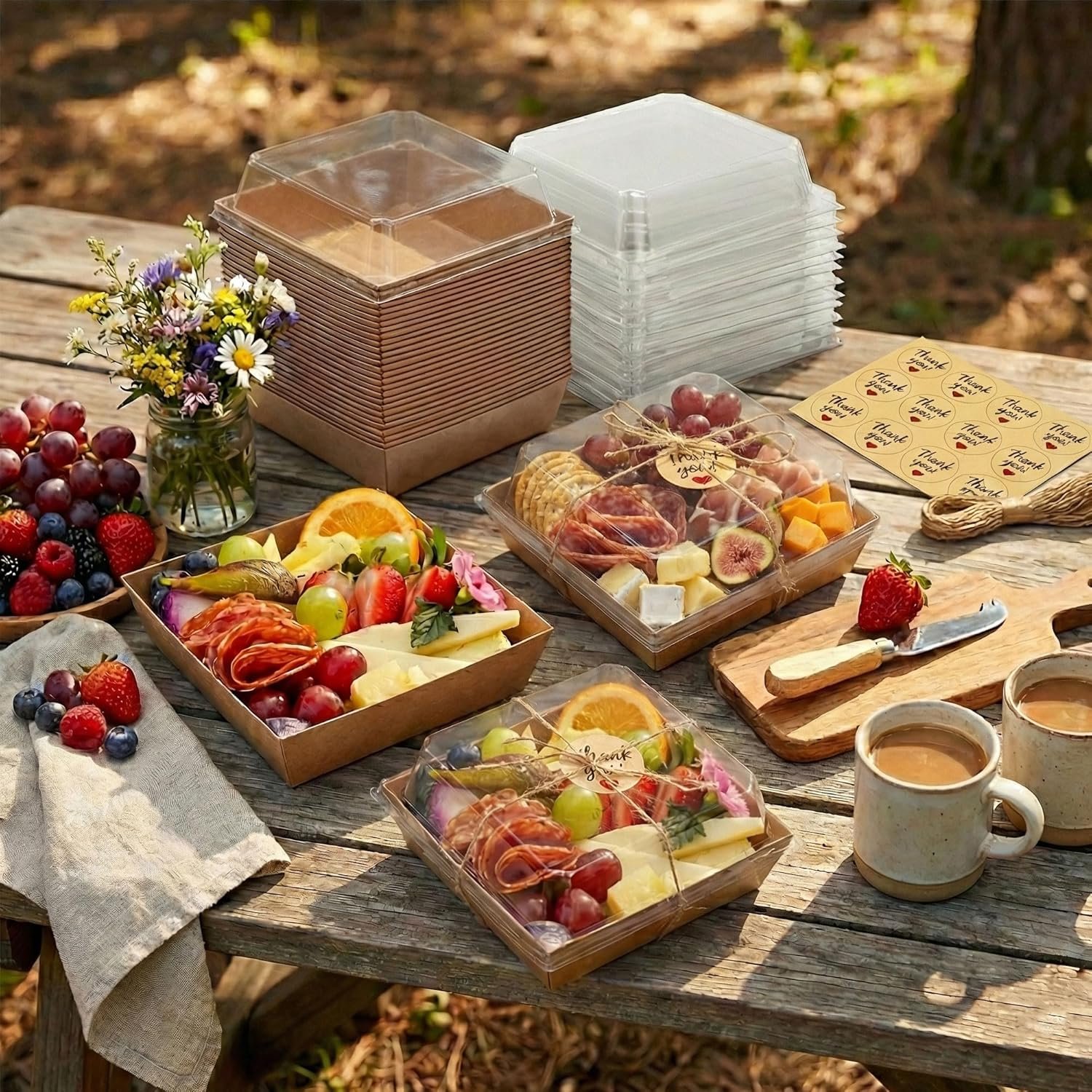 Egyedi Logós 50 db Átlátszó Tetős Kis Charcuterie Doboz Saját Márkás Elvitelre Papír Mini Étel Tároló Egyszer Használatos 5 Hüvelykes Desszert Doboz Szendvics Keksz Sushi Torta Szelet Eper Barna Gyártótól