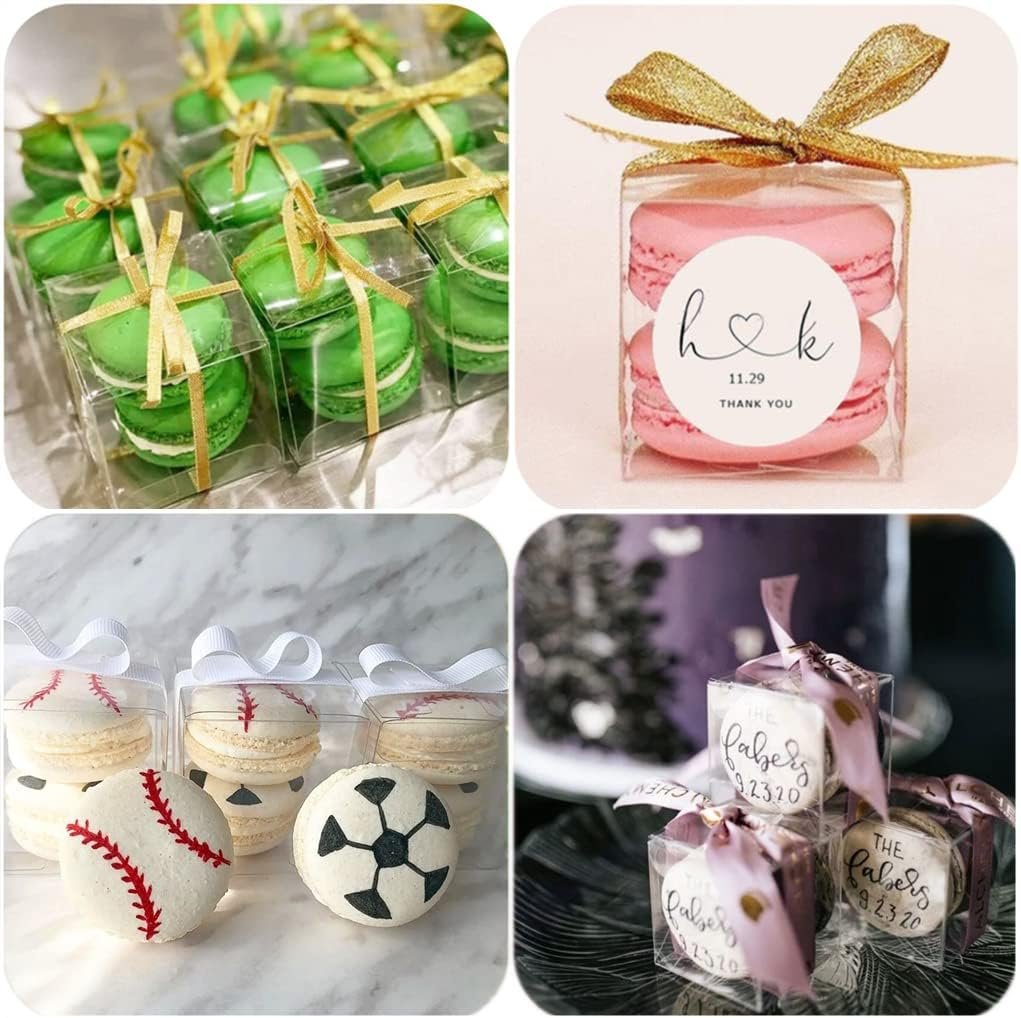 Saját Márkás 5x5x5 cm Átlátszó Kocka Favor Dobozok Ajándék Szalaggal 60 Db Esküvő Babaváró Születésnapi Kis Ajándék Macaron Dobozok Gyártótól Egyedi Logóval