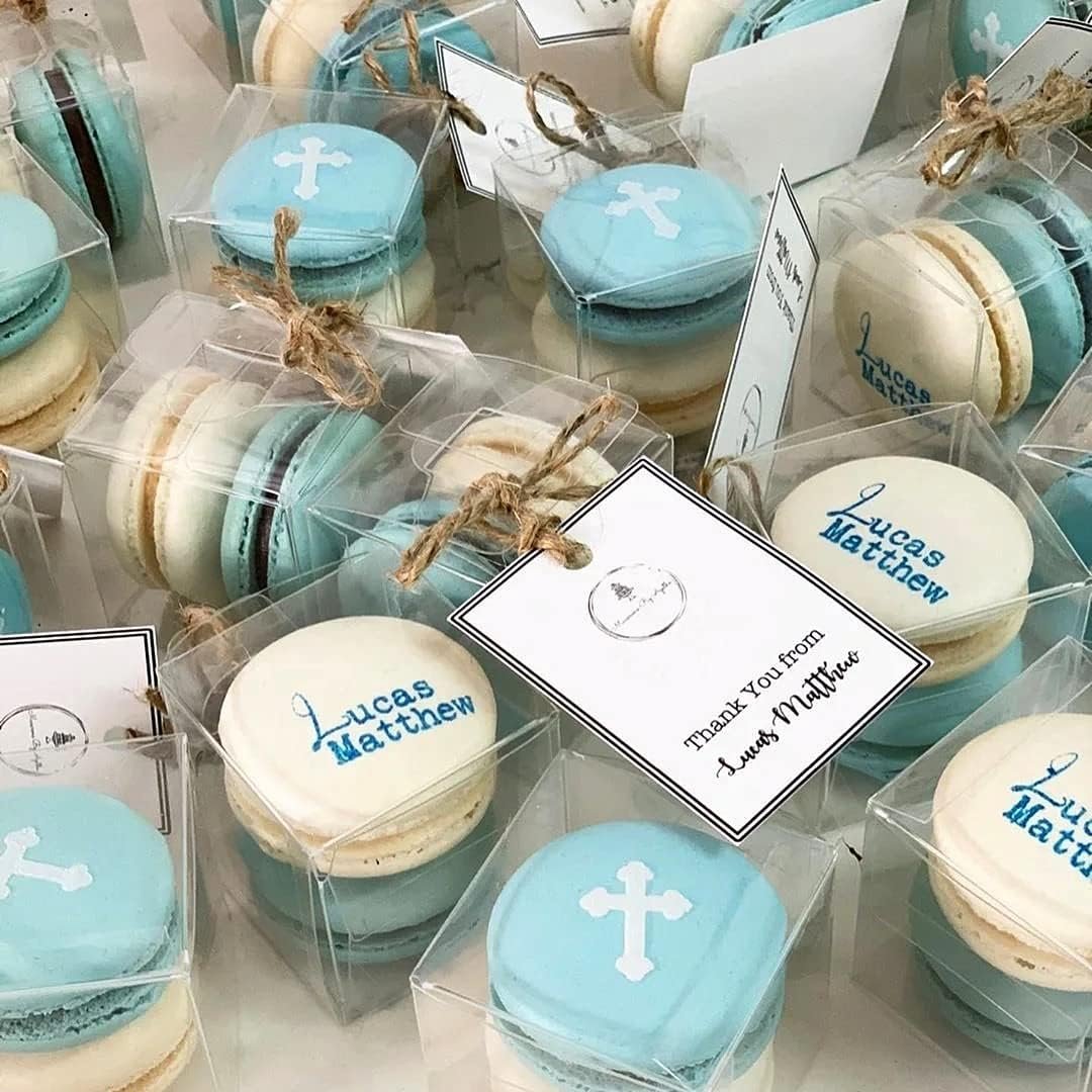 Saját Márkás 5x5x5 cm Átlátszó Kocka Favor Dobozok Ajándék Szalaggal 60 Db Esküvő Babaváró Születésnapi Kis Ajándék Macaron Dobozok Gyártótól Egyedi Logóval