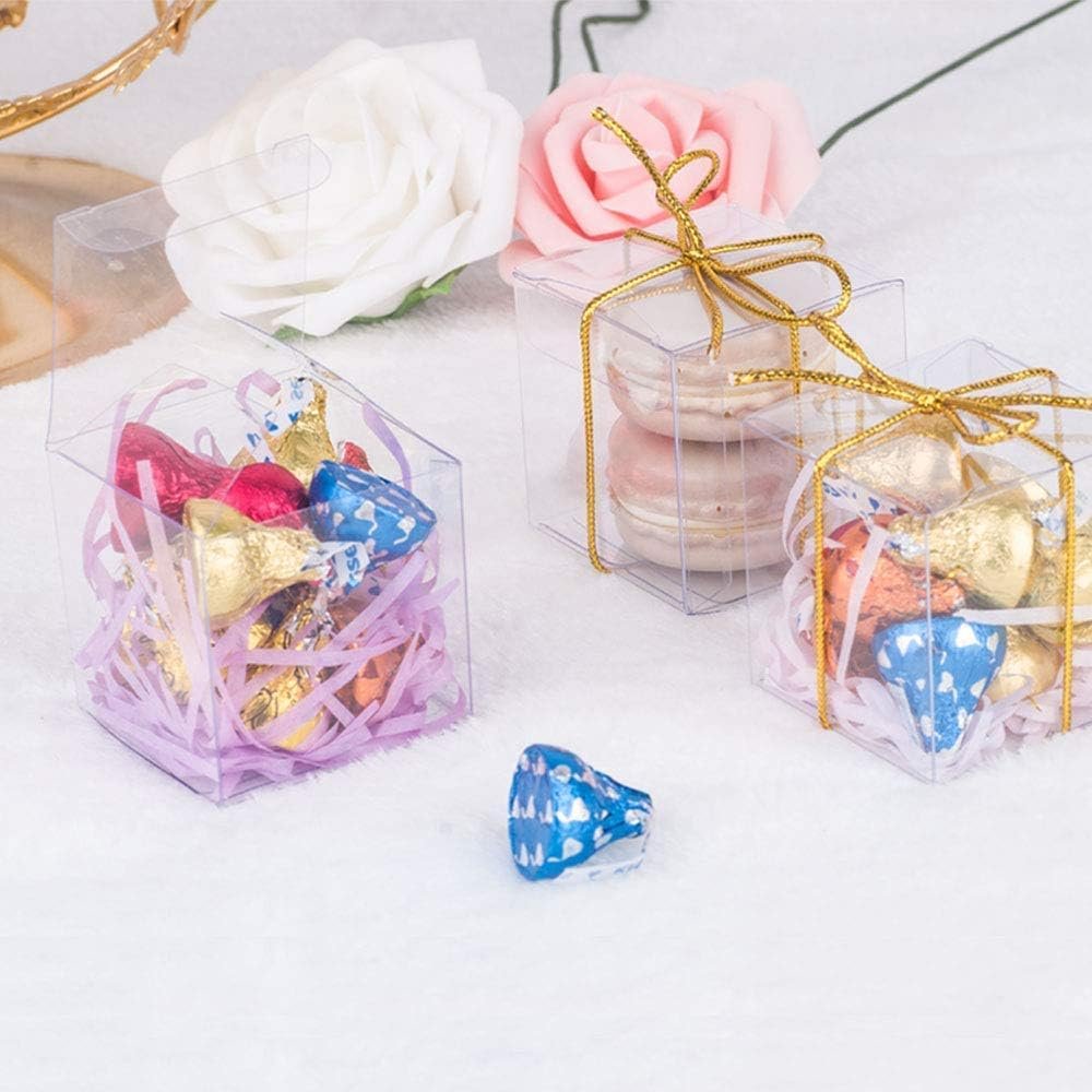 Saját Márkás 5x5x5 cm Átlátszó Kocka Favor Dobozok Ajándék Szalaggal 60 Db Esküvő Babaváró Születésnapi Kis Ajándék Macaron Dobozok Gyártótól Egyedi Logóval