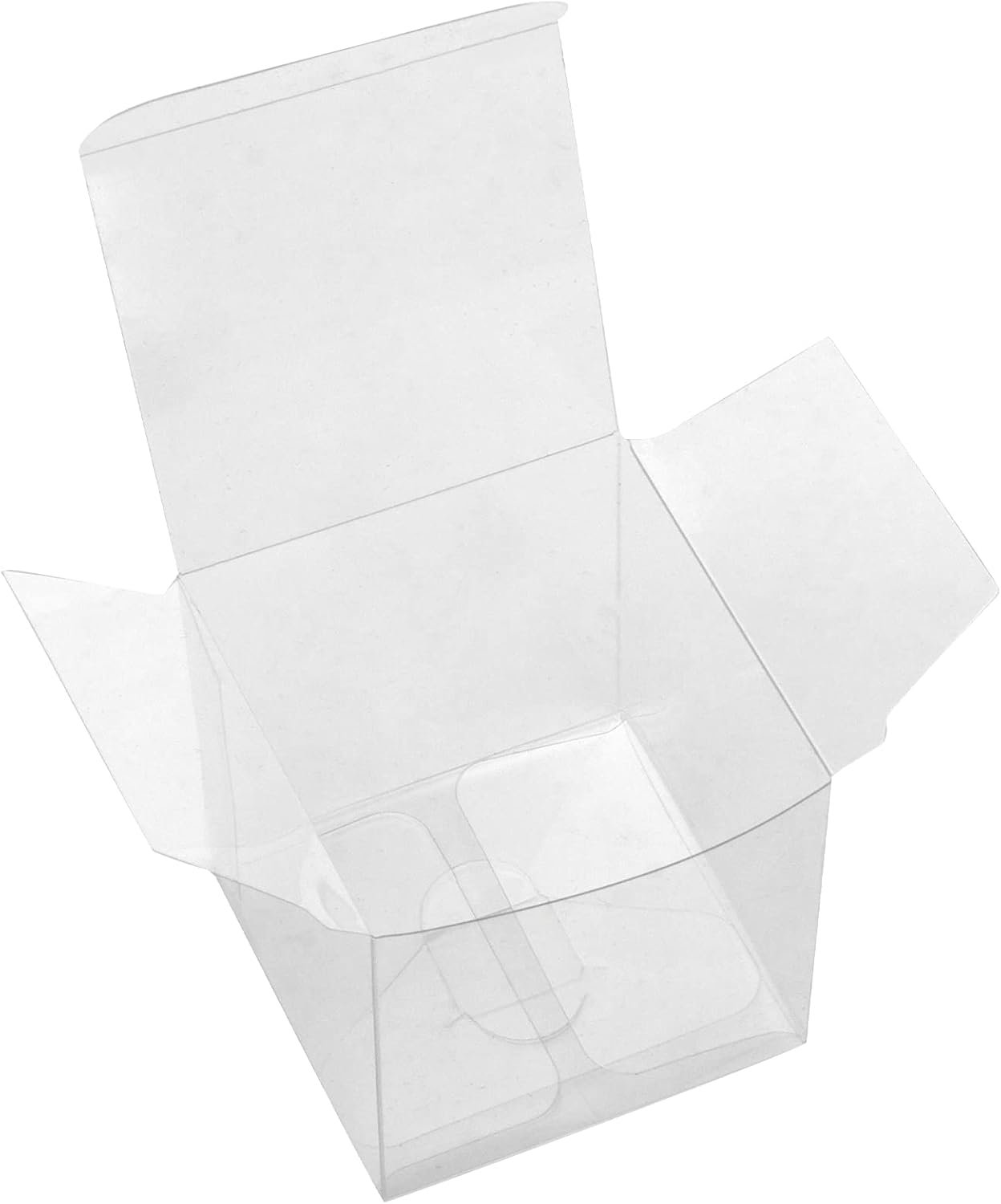 Saját Márkás 50 db 10 x 10 x 10 cm Átlátszó Műanyag Ajándékdobozok Egyedi Logóval Esküvőre Partira Babaváróra Hálaadásra Karácsonyra Gyártótól