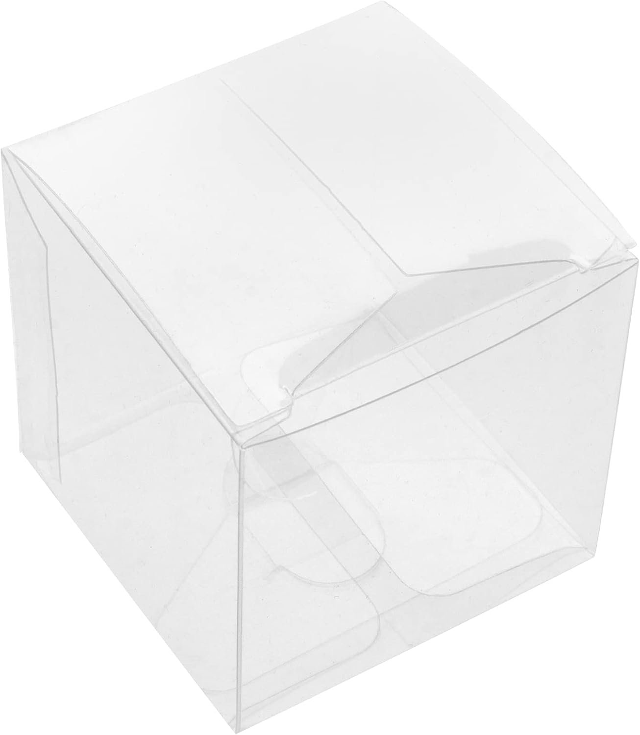 Saját Márkás 50 db 10 x 10 x 10 cm Átlátszó Műanyag Ajándékdobozok Egyedi Logóval Esküvőre Partira Babaváróra Hálaadásra Karácsonyra Gyártótól