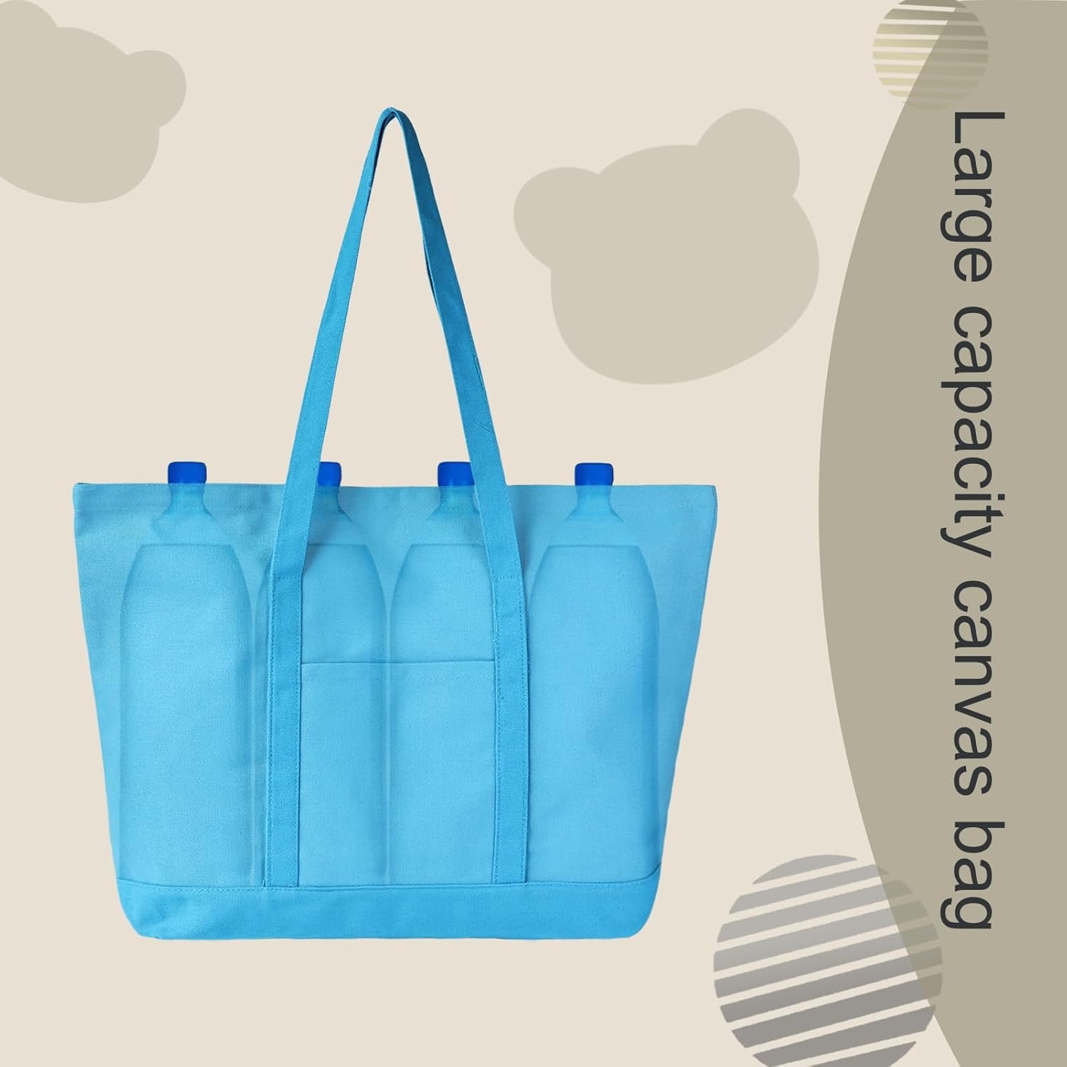 Saját Márkás Vászon Bevásárlótáska Külső Zsebbel Nagy Patchwork Unisex Egyedi Logóval Vásárláshoz Utazáshoz Kempinghez Strandra Gyártó