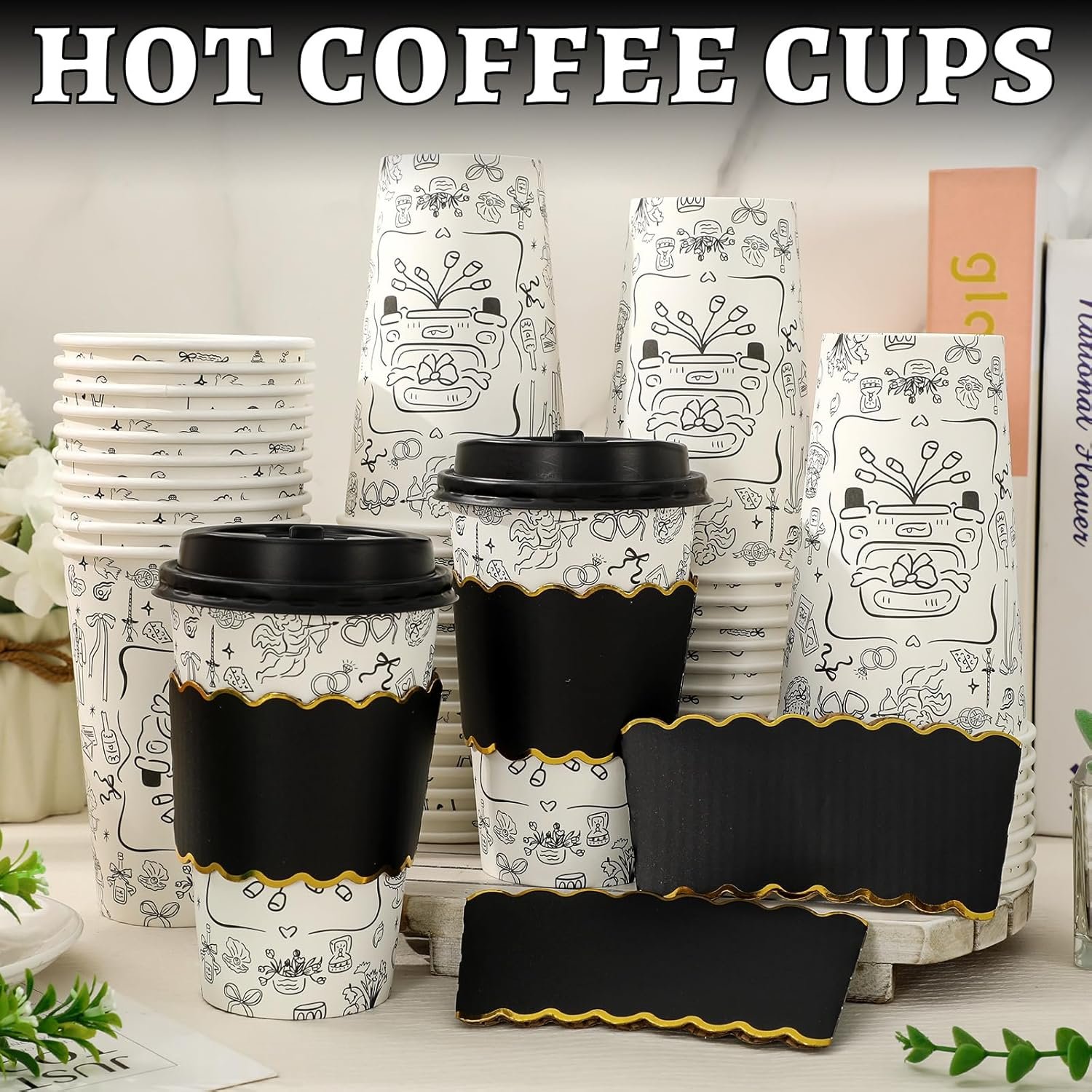 Egyedi Logó Fekete Esküvői Papírkávéspoharak Saját Márkás 50 Szett 16 Oz Fedéllel Hüvellyel Menyasszony Vőlegény Torta Leánybúcsú Eldobható Cappuccino Csokoládé Kakaó Beszállító Egyedi Logó Fekete Esküvői Papírkávéspoharak Saját Márkás 50 Szett 16 Oz Fedéllel Hüvellyel Menyasszony Vőlegény Torta Leánybúcsú Eldobható Cappuccino Csokoládé Kakaó Beszállító