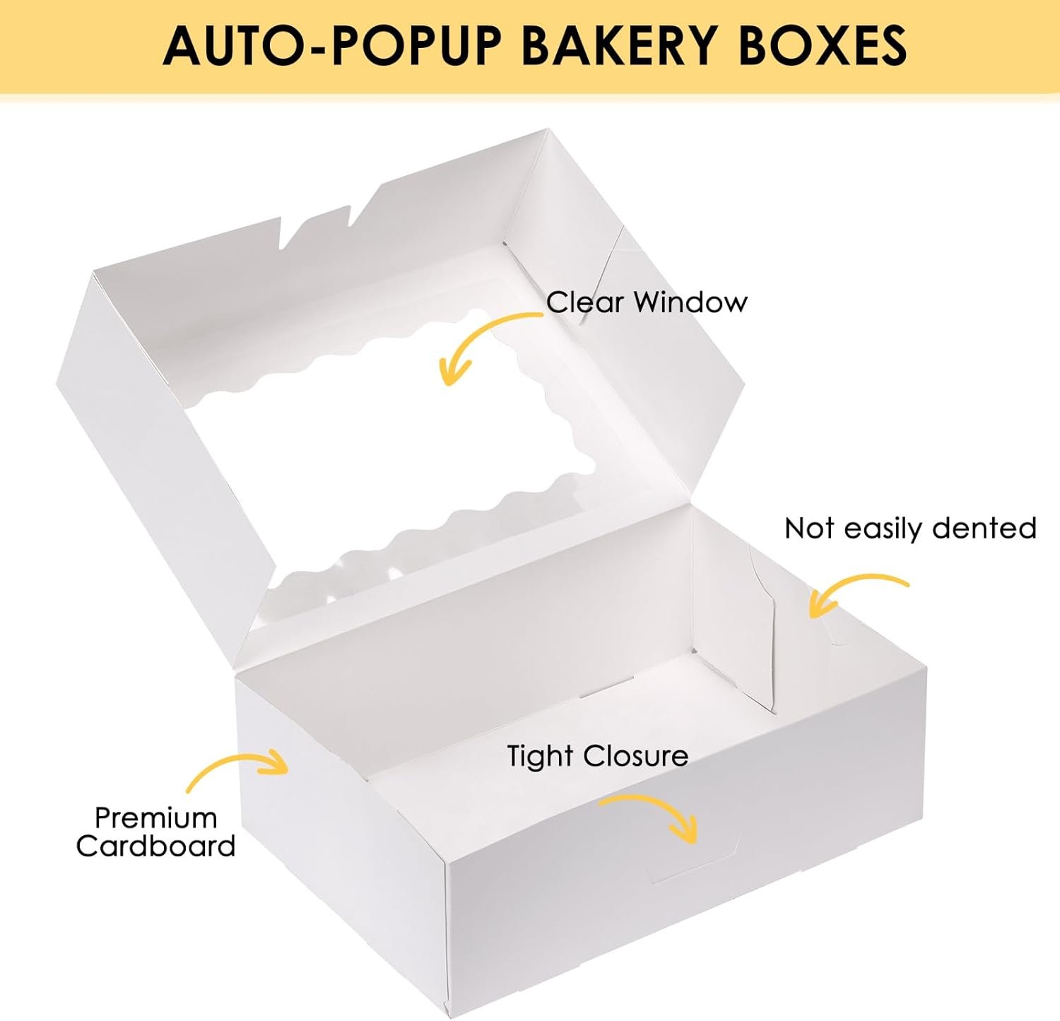 Saját Márkás Ablakos Fehér Süteménydoboz Egyedi Logóval 28 db 23x15x8 cm Desszert Tartó Sütemények Csokoládé Eper Húsvéti Édesség Muffin Donut Beszállító