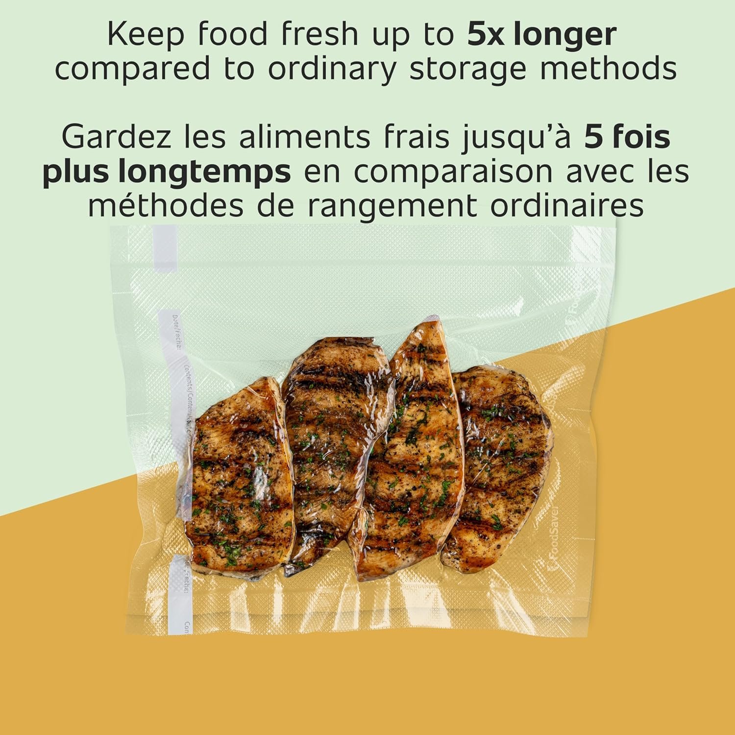 Saját Márkás egyedi hosszúságú vákuumzáró tasak multipack Egyedi Logóval 5 db tekercs légmentes tárolásra és sous vide 8 (2 db) és 11 (3 db) Gyártótól