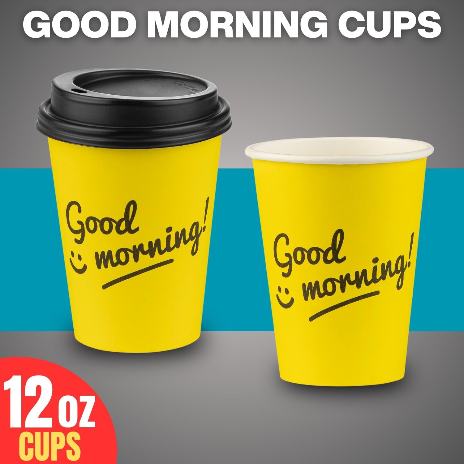 Egyedi Logó eldobható kávéspoharak tetővel elvitelre papír poharak Saját Márkás Jó Reggelt Design 12 OZ 50 db kávé tea espresso kakaó Beszállító Egyedi Logó eldobható kávéspoharak tetővel elvitelre papír poharak Saját Márkás Jó Reggelt Design 12 OZ 50 db kávé tea espresso kakaó Beszállító