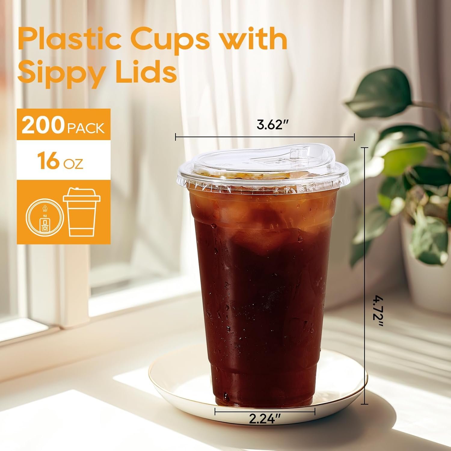 Saját Márkás 16 OZ 200 Szett Átlátszó Műanyag Elviteles Poharak Egyedi Logóval Szívószál Nélküli Sipkupakkal Gyártótól Jeges Kávéhoz Smoothie-khoz Limonádéhoz Saját Márkás 16 OZ 200 Szett Átlátszó Műanyag Elviteles Poharak Egyedi Logóval Szívószál Nélküli Sipkupakkal Gyártótól Jeges Kávéhoz Smoothie-khoz Limonádéhoz