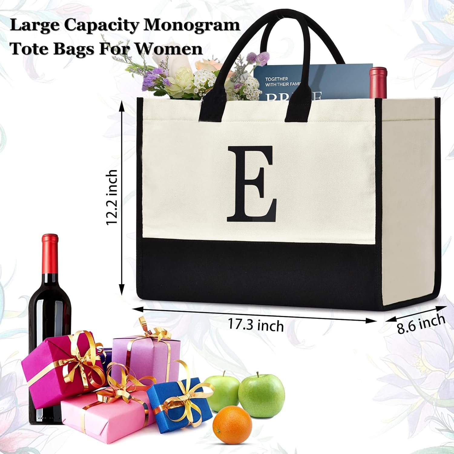 Saját márkás monogramos vászon tote táska születésnapi ajándék nőknek anyáknak tanárnőknak barátnőknek koszorúslányoknak egyedi logóval esküvőre tengerpartra ünnepekre gyártó Saját márkás monogramos vászon tote táska születésnapi ajándék nőknek anyáknak tanárnőknak barátnőknek koszorúslányoknak egyedi logóval esküvőre tengerpartra ünnepekre gyártó