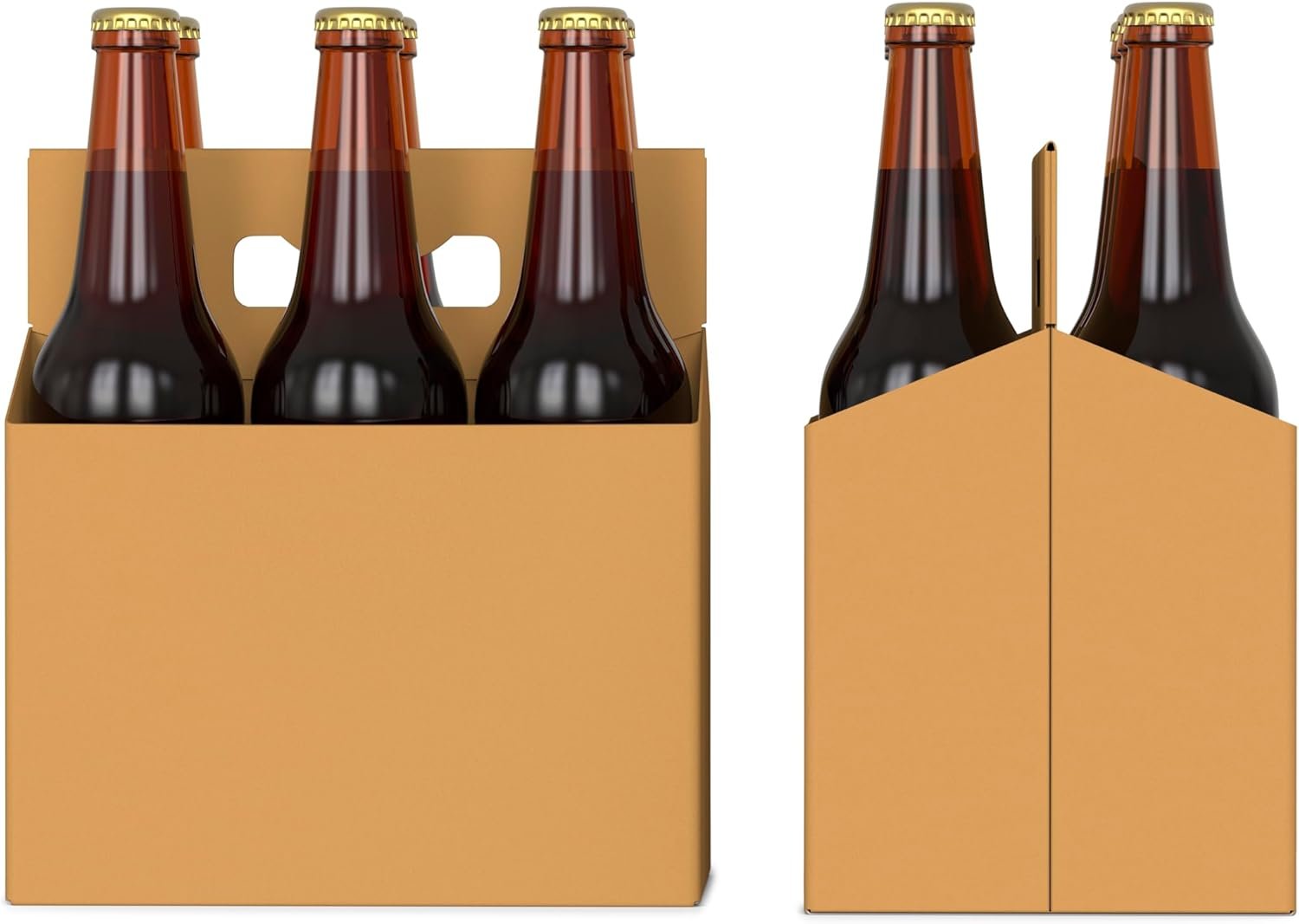 Egyedi logóval saját márkás 6 db-os kraft karton palackhordozó 50 db 6×12 oz üveghez megbízható Gyártótól Egyedi logóval saját márkás 6 db-os kraft karton palackhordozó 50 db 6×12 oz üveghez megbízható Gyártótól