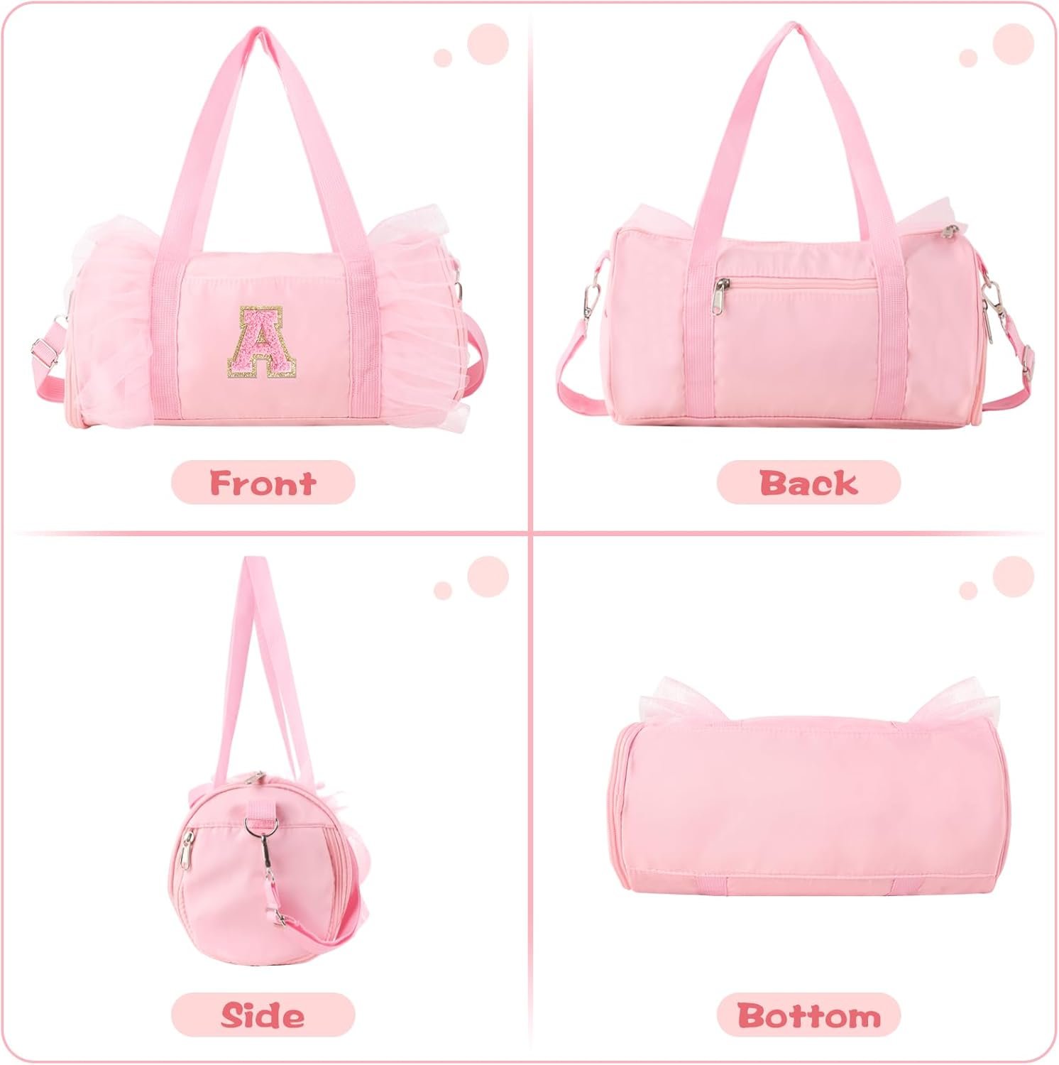 Saját Márkás kis méretű csipkés tánctáska 4-6 éves kislányoknak Egyedi Logóval sport jóga cheer balett tornához állítható pántos monogramos duffel utazótáska Gyártótól (Rózsaszín-A) Saját Márkás kis méretű csipkés tánctáska 4-6 éves kislányoknak Egyedi Logóval sport jóga cheer balett tornához állítható pántos monogramos duffel utazótáska Gyártótól (Rózsaszín-A)