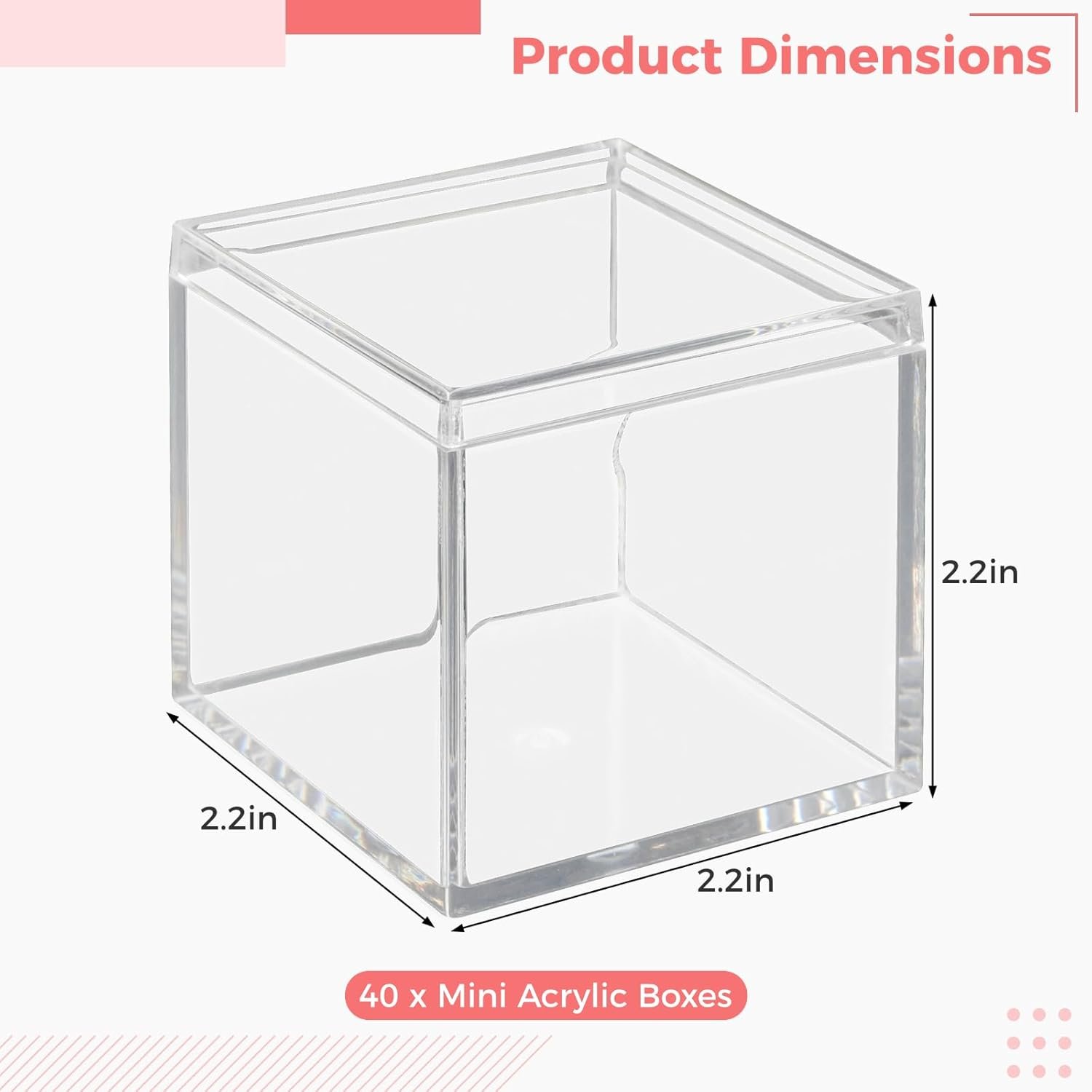 Saját Márkás 40 db Átlátszó Kis Négyzet Akril Dobozok Egyedi Logóval 5,6 x 5,6 x 5,6 cm Fedéllel Cukorka Pirula Fülbevaló Ékszer Gyöngyök Tárgyaknak Gyártótól Saját Márkás 40 db Átlátszó Kis Négyzet Akril Dobozok Egyedi Logóval 5,6 x 5,6 x 5,6 cm Fedéllel Cukorka Pirula Fülbevaló Ékszer Gyöngyök Tárgyaknak Gyártótól