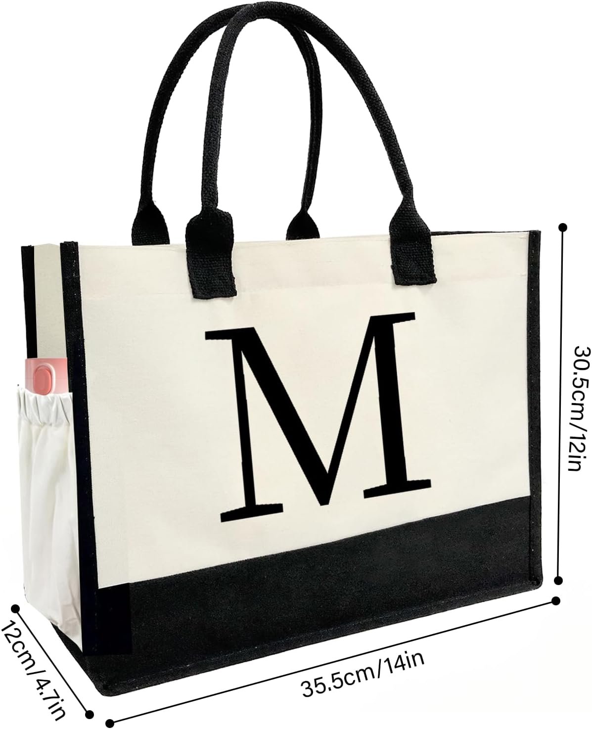 Egyedi Logó Monogramos Női Tote Táska - Saját Márkás Vászon Strandtáska Beszállítótól Tökéletes Esküvői Születésnapi Ünnepi Ajándék