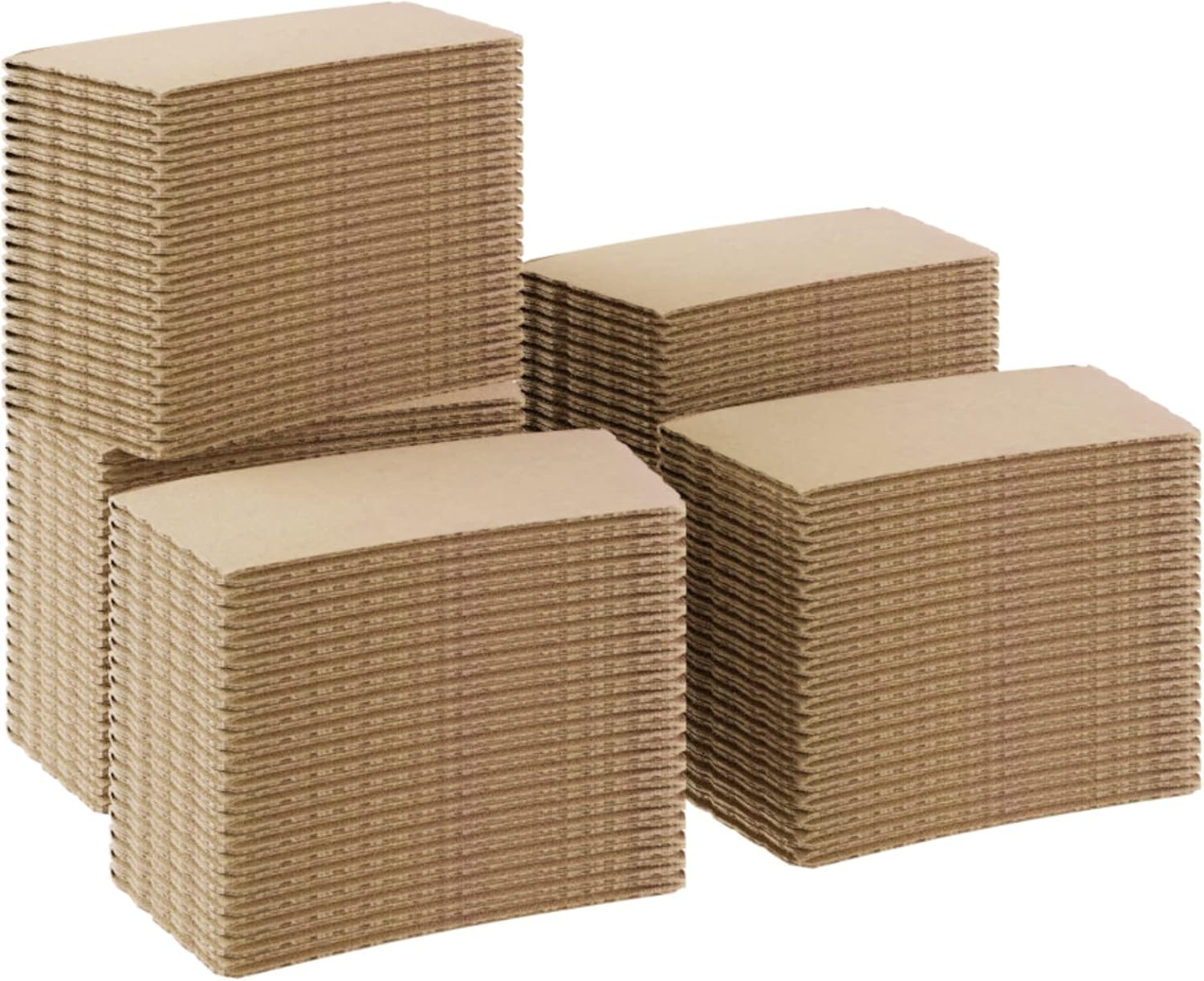 Saját Márkás Hullámos Barna Kraft Kávéspohár Hüvelyek Egyedi Logóval 100 Db 12oz 16oz 20oz 22oz 24oz Poharakhoz Újrahasznosítható Eldobható Gyártótól