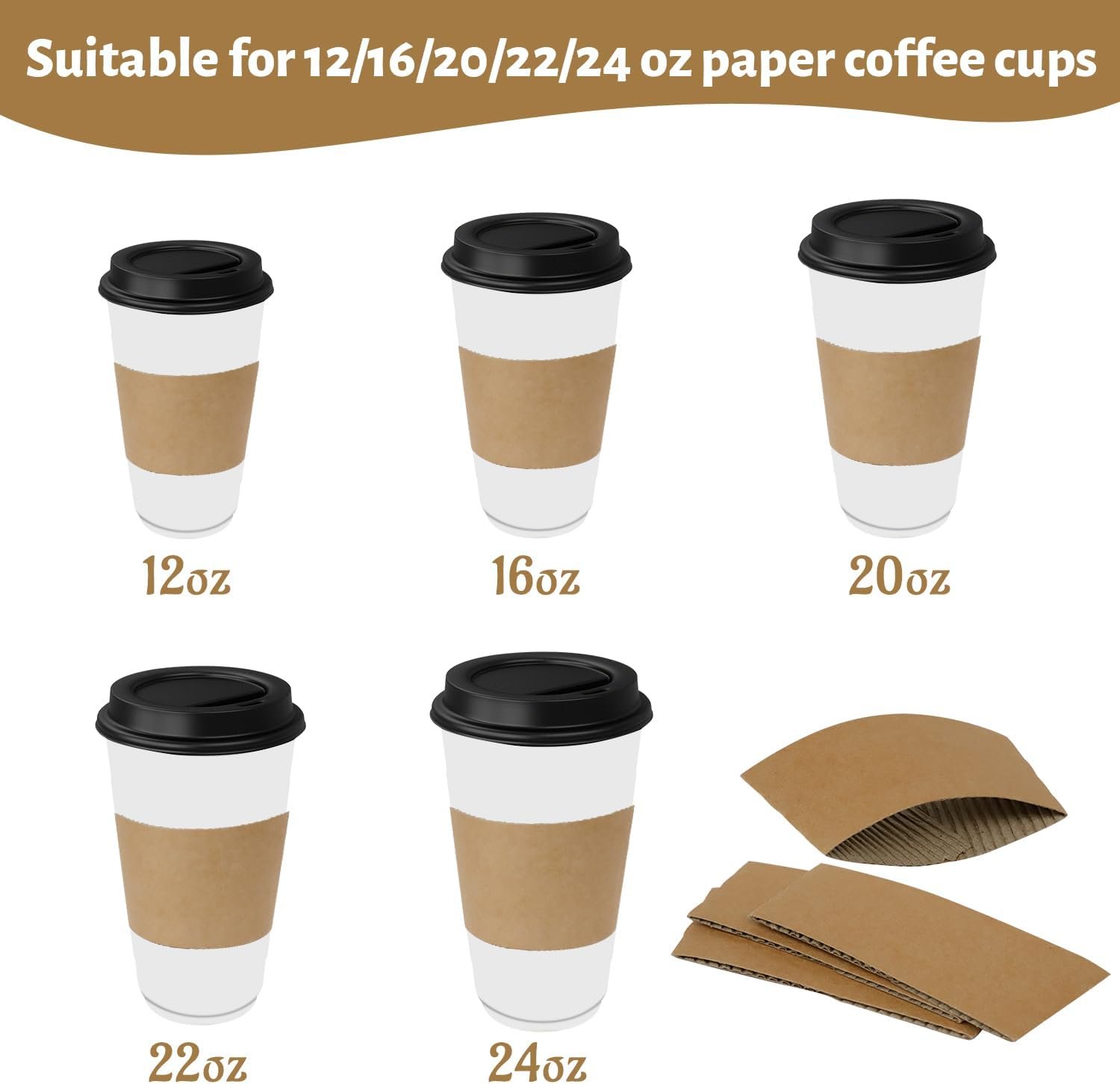 Saját Márkás 500 db Barna Hullámkarton Kraftpapír Kávéspohár Hüvely Megbízható Gyártótól 12oz/16oz/20oz/22oz/24oz Forró/Hideg Italokhoz Egyszer Használatos Újrahasznosítható Egyedi Logóval Kávézók/Irodák/Kávéboltok Számára Saját Márkás 500 db Barna Hullámkarton Kraftpapír Kávéspohár Hüvely Megbízható Gyártótól 12oz/16oz/20oz/22oz/24oz Forró/Hideg Italokhoz Egyszer Használatos Újrahasznosítható Egyedi Logóval Kávézók/Irodák/Kávéboltok Számára