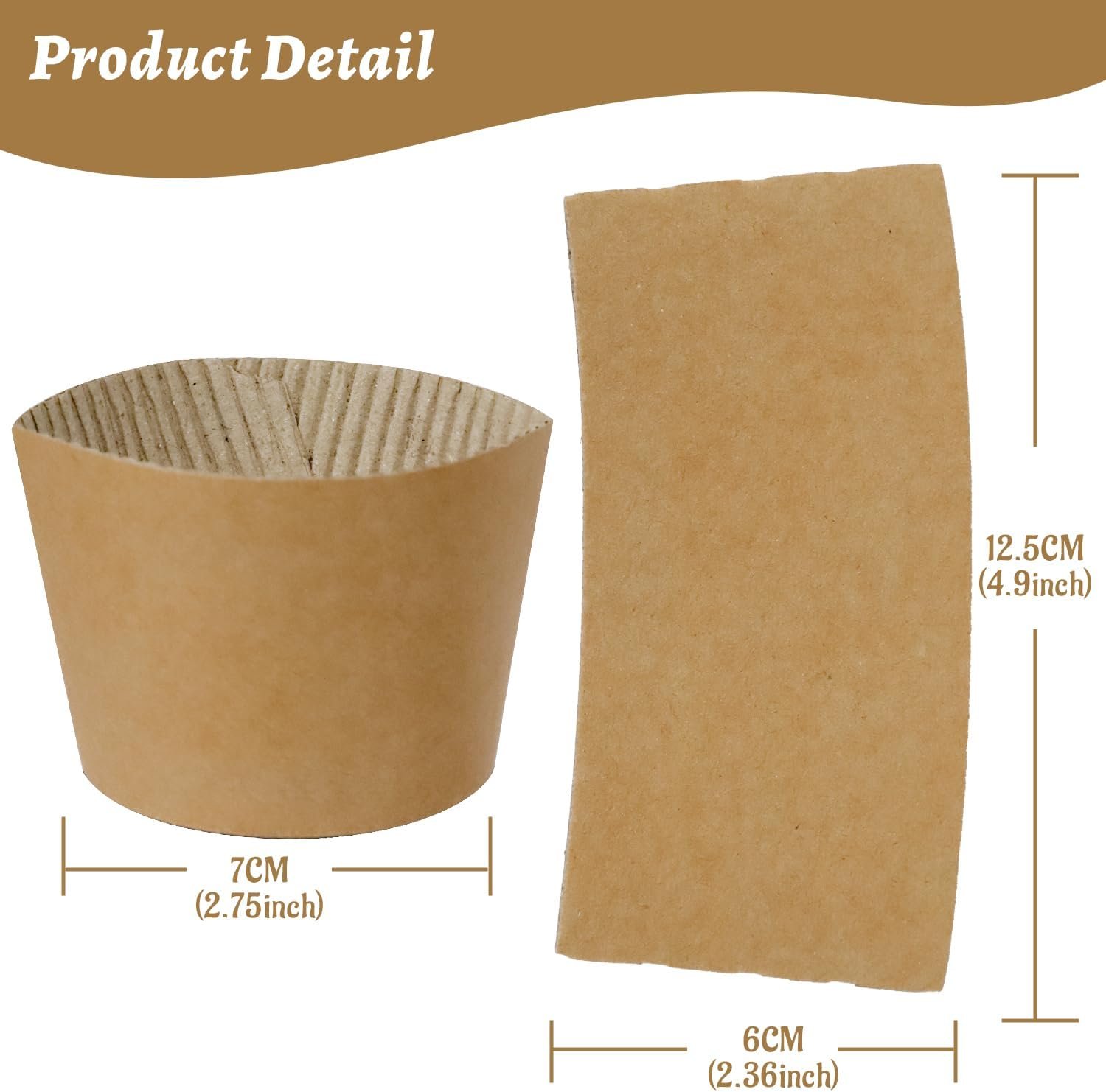 Saját Márkás 500 db Barna Hullámkarton Kraftpapír Kávéspohár Hüvely Megbízható Gyártótól 12oz/16oz/20oz/22oz/24oz Forró/Hideg Italokhoz Egyszer Használatos Újrahasznosítható Egyedi Logóval Kávézók/Irodák/Kávéboltok Számára Saját Márkás 500 db Barna Hullámkarton Kraftpapír Kávéspohár Hüvely Megbízható Gyártótól 12oz/16oz/20oz/22oz/24oz Forró/Hideg Italokhoz Egyszer Használatos Újrahasznosítható Egyedi Logóval Kávézók/Irodák/Kávéboltok Számára