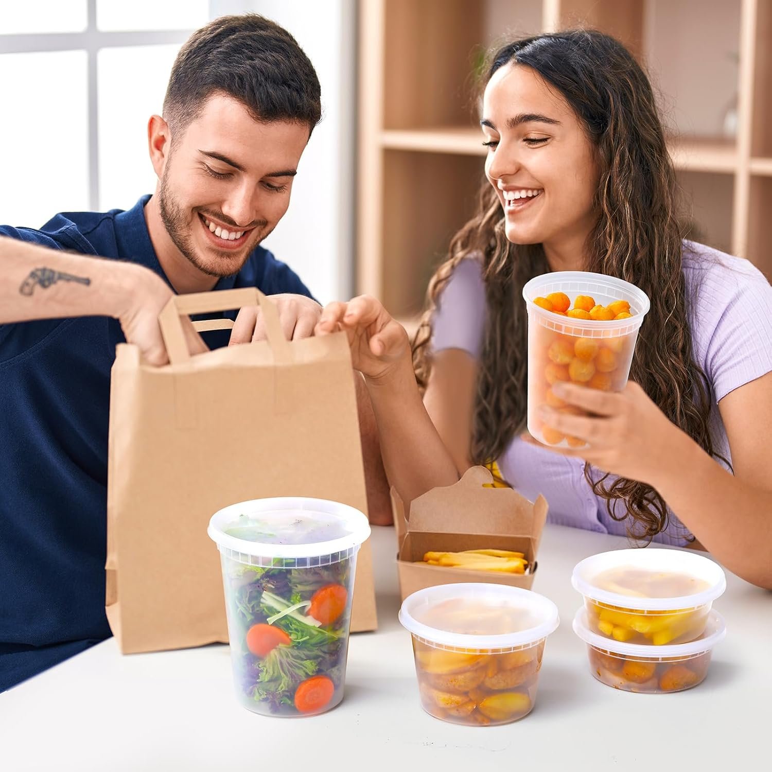 Saját Márkás 24 Szett Műanyag Ételtároló Konténer Fedéllel 8 oz 16 oz 32 oz Vegyes Csomag Egyedi Logóval Légmentes Fagyasztó Mosogatógép Mikrohullámú Sütő Biztonságos Leves Elviteles Tárolók Gyártótól Saját Márkás 24 Szett Műanyag Ételtároló Konténer Fedéllel 8 oz 16 oz 32 oz Vegyes Csomag Egyedi Logóval Légmentes Fagyasztó Mosogatógép Mikrohullámú Sütő Biztonságos Leves Elviteles Tárolók Gyártótól