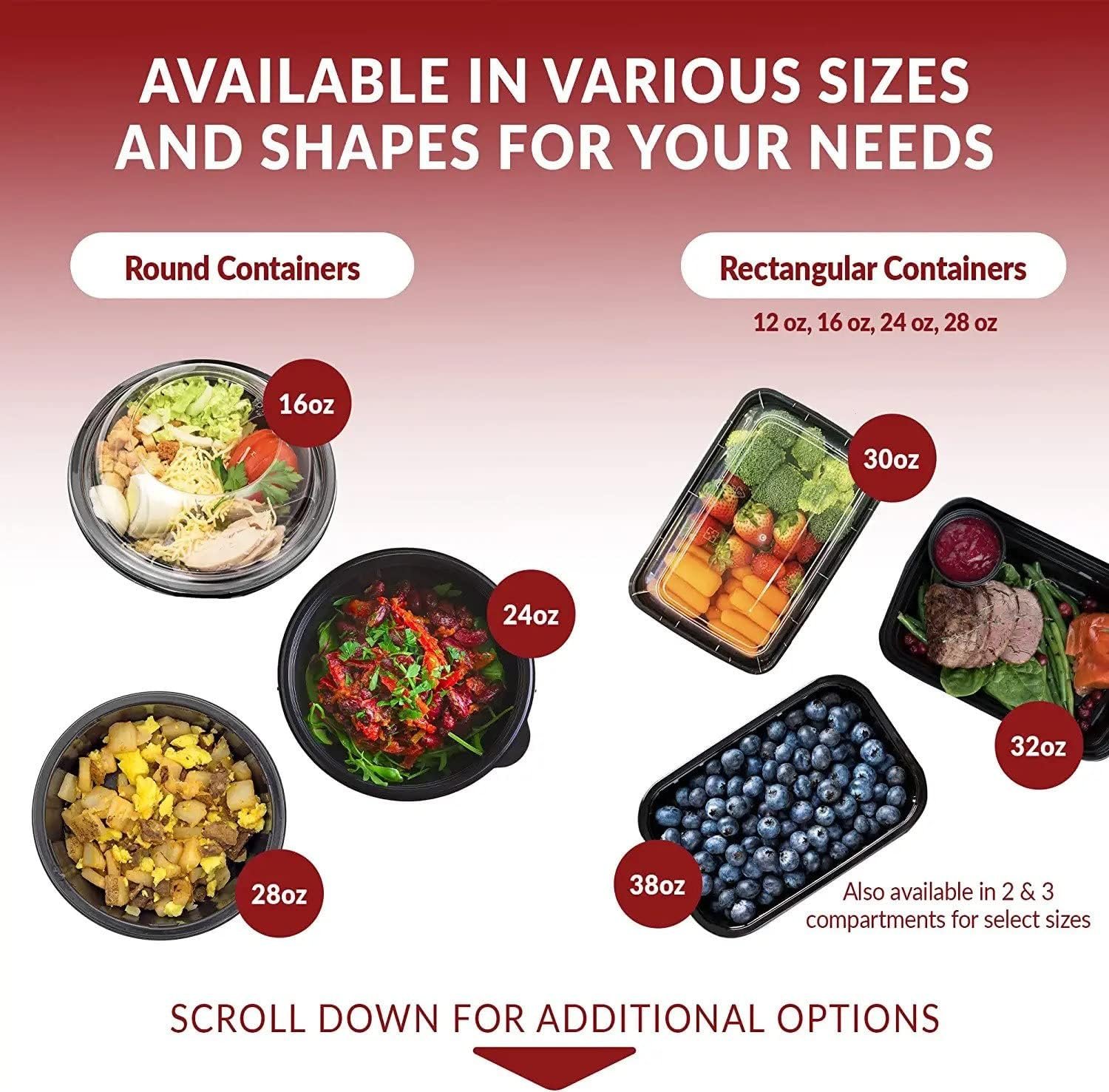 Egyedi Logós Fekete 2 Rekeszes Meal Prep Konténerek 30 oz (50 Db) Saját Márkás Mikrózható Tetős Újrahasználható Bento Ebédtartó Gyártótól