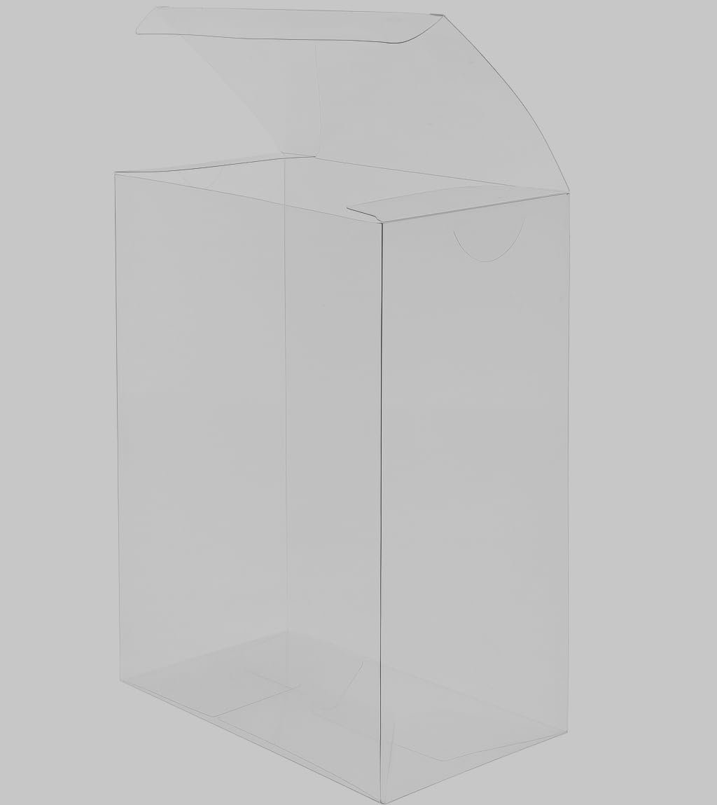 Saját Márkás 20 db átlátszó ajándékdoboz 20x16x6 cm PVC műanyag cukorkának csokoládénak desszertnek Egyedi Logóval babaúszó parti finomságoknak Valentin-napra üres parti favoroknak esküvőre születésnapra cupcake-eknek ékszereknek karácsonyi csomagoláshoz Gyártótól