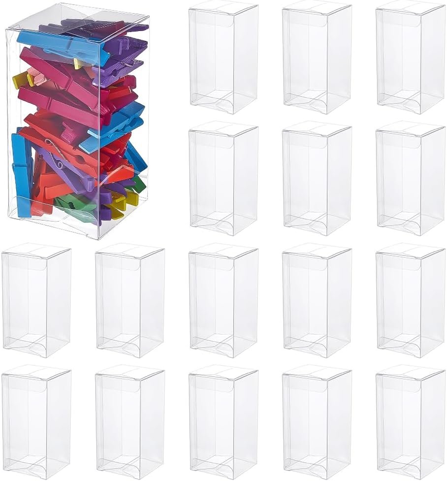 Saját Márkás 40 db Átlátszó Esküvői Ajándékdoboz 10x5x5 cm Téglalap Alakú PVC Transzparens Cukorkához Csokoládéhoz Egyedi Logóval Gyártótól