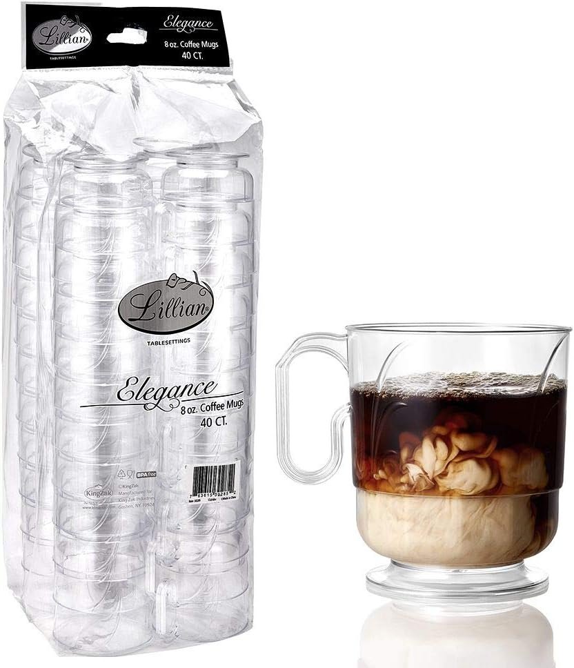Saját Márkás 40 db Elegáns Átlátszó Kávésbögre Egyedi Logóval 8 oz Gyártó