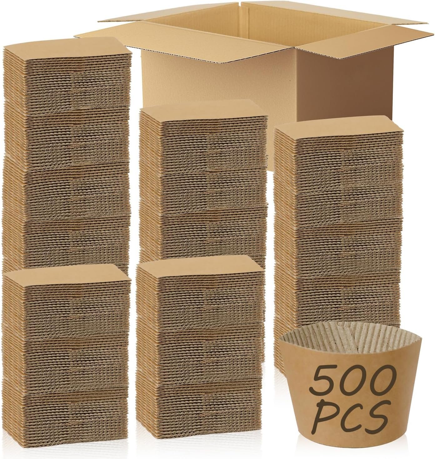 Saját Márkás 500 db Barna Hullámkarton Kraftpapír Kávéspohár Hüvely Megbízható Gyártótól 12oz/16oz/20oz/22oz/24oz Forró/Hideg Italokhoz Egyszer Használatos Újrahasznosítható Egyedi Logóval Kávézók/Irodák/Kávéboltok Számára Saját Márkás 500 db Barna Hullámkarton Kraftpapír Kávéspohár Hüvely Megbízható Gyártótól 12oz/16oz/20oz/22oz/24oz Forró/Hideg Italokhoz Egyszer Használatos Újrahasznosítható Egyedi Logóval Kávézók/Irodák/Kávéboltok Számára