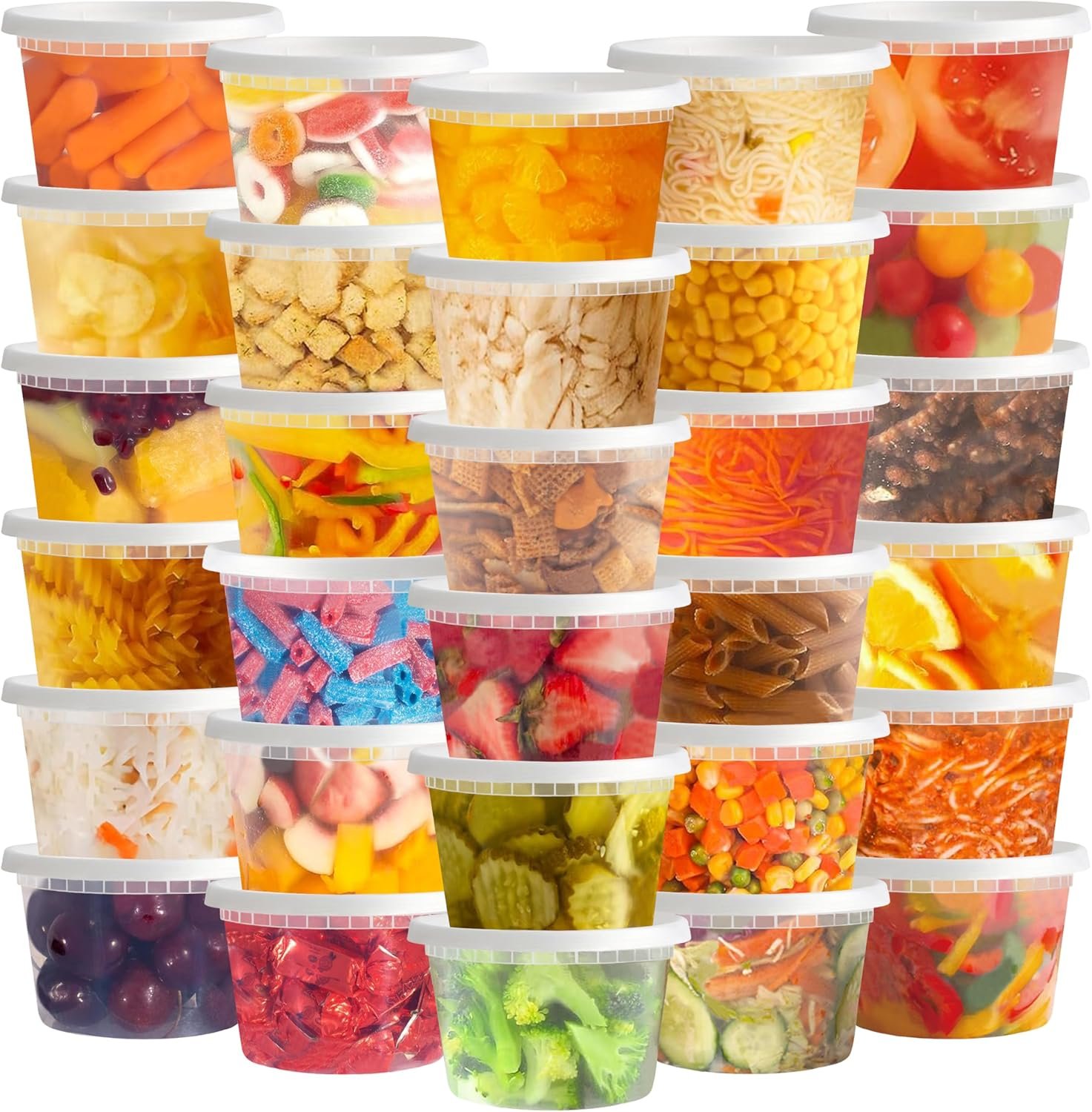 Saját márkás 50 szett 16 oz műanyag deli konténerek fedéllel egyedi logóval – átlátszó légmentes étel előkészítő tárolók BPA-mentes egymásra rakható szivárgásbiztos mikro- és fagyasztóálló gyár Saját márkás 50 szett 16 oz műanyag deli konténerek fedéllel egyedi logóval – átlátszó légmentes étel előkészítő tárolók BPA-mentes egymásra rakható szivárgásbiztos mikro- és fagyasztóálló gyár